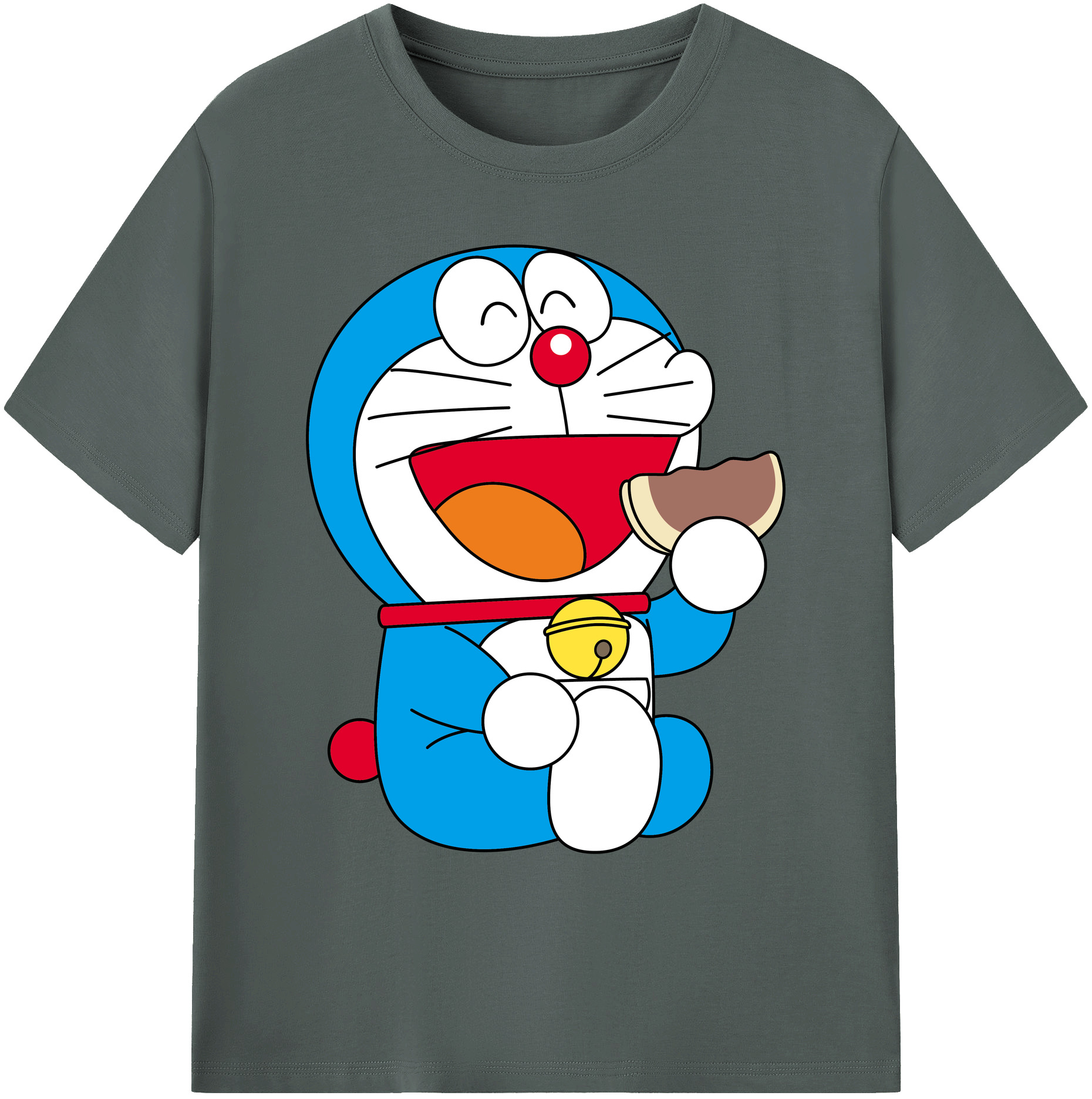 （画像用） ドラえもん Doraemon 綿100％ メンズ半袖Tシャツ｜肌触りやわらか＆通気性